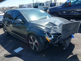 2016 Volkswagen Golf GTI SE with VIN 3VW4T7AU1GM044581, listed as a IAAI auction lot 41823651 with 148,660 mi miles. Bid and sale history available at carsss.com. Image 1.
