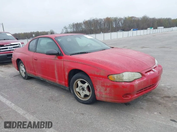 2005 Chevrolet Monte Carlo LS with VIN 2G1WW12E959167244, listed as a IAAI auction lot 41988348 with 1 mi miles. Bid and sale history available at carsss.com. Image 1.