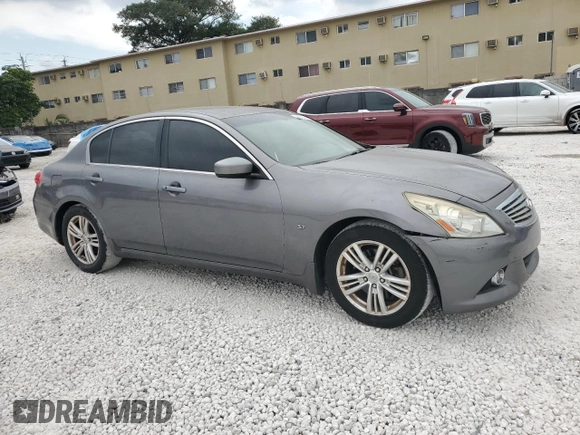 2015 Infiniti Q40 with VIN JN1CV6AP7FM500836, listed as a Copart auction lot 49897315 with 148,535 mi miles and Salvage Title. Bid and sale history available at DreamBid. Image 4.