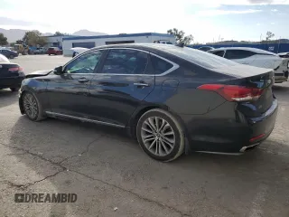 2017 Genesis G80 3.8L with VIN KMHGN4JE9HU190186, listed as a Copart auction lot 78520824 with 187,490 mi miles and Salvage Title. Bid and sale history available at carsss.com. Image 2.