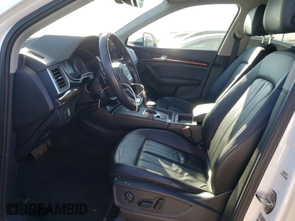 2018 Audi Q5 Premium with VIN WA1ANAFY9J2172715, listed as a Copart auction lot 68023702 with 54,879 mi miles. Bid and sale history available at carsss.com. Image 7.