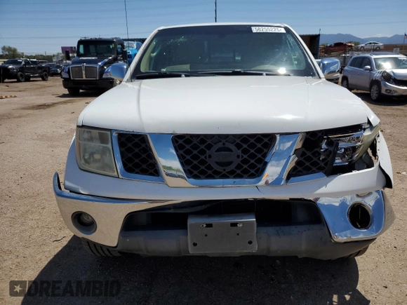 2007 Nissan Frontier SE with VIN 1N6AD06U57C410060, listed as a Copart auction lot 58255225 with 198,277 mi miles and Salvage title. Bid and sale history available at DreamBid. Image 5.