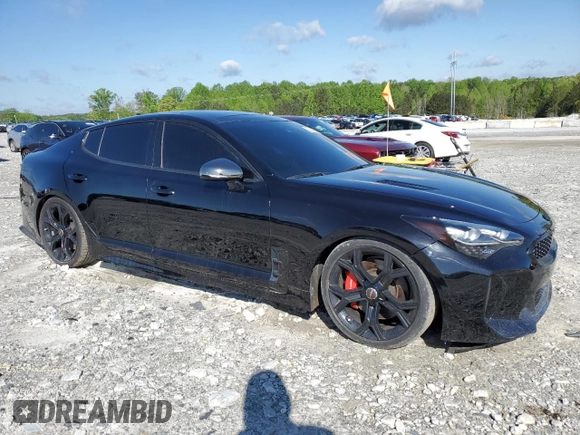2020 Kia Stinger GT2 with VIN KNAE55LC7L6071883, listed as a Copart auction lot 52684825 with 23,714 mi miles and Non Repairable. Bid and sale history available at carsss.com. Image 4.