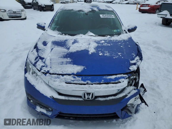 2017 Honda Civic Sedan EX-T with VIN 19XFC1F37HE201311, listed as a Copart auction lot 45459485 with 27,517 mi miles and Salvage Title. Bid and sale history available at carsss.com. Image 5.
