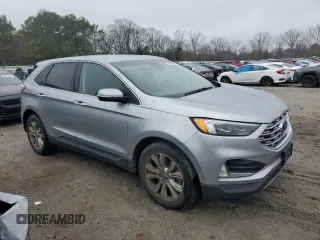 2022 Ford Edge Titanium with VIN 2FMPK4K90NBA38342, listed as a Copart auction lot 42161955 with 89,955 mi miles and Clean Title. Bid and sale history available at carsss.com. Image 4.