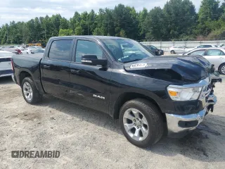 2022 Ram 1500 Lone Star with VIN 1C6SRFFT0NN427277, listed as a Copart auction lot 59408095 with 52,133 mi miles and Salvage title. Bid and sale history available at DreamBid. Image 4.