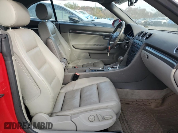 2005 Audi A4 1.8T with VIN WAUAC48H45K006082, listed as a Copart auction lot 81305624 with 105,693 mi miles and Salvage Title. Bid and sale history available at carsss.com. Image 7.