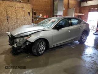 2015 Mazda 3 i SV with VIN JM1BM1T78F1221506, listed as a Copart auction lot 48940495 with 142,869 mi miles and Salvage Title. Bid and sale history available at carsss.com. Image 1.