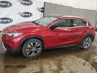 2019 Infiniti QX30 ESSENTIAL with VIN SJKCH5CR0KA009949, listed as a Copart auction lot 70893354 with 27,263 mi miles and Salvage Title. Bid and sale history available at carsss.com. Image 1.