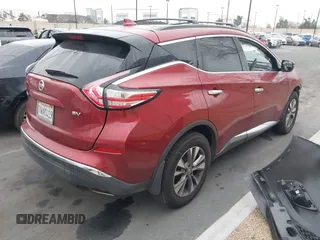 2017 Nissan Murano S with VIN 5N1AZ2MG9HN107961, listed as a IAAI auction lot 41838283 with 51,455 mi miles and . Bid and sale history available at carsss.com. Image 4.