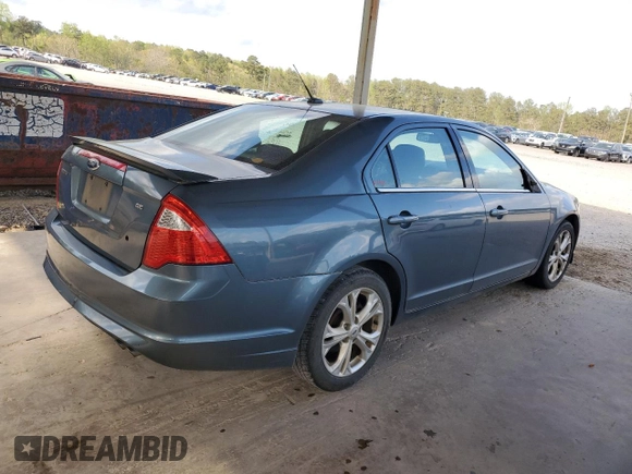 2012 Ford Fusion SE with VIN 3FAHP0HAXCR371611, listed as a Copart auction lot 51667085 with 145,571 mi miles and Salvage Title. Bid and sale history available at DreamBid. Image 3.
