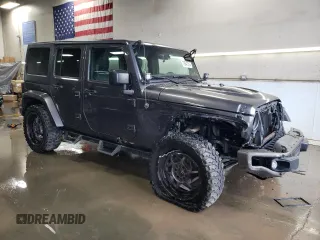 2016 Jeep Wrangler Unlimited 75th Anniversary with VIN 1C4BJWEG4GL254043, listed as a Copart auction lot 78647314 with 102,155 mi miles and Salvage title. Bid and sale history available at DreamBid. Image 4.