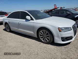 2017 Audi A8 L Sport with VIN WAU43AFD7HN005619, listed as a Copart auction lot 49042905 with 57,256 mi miles and Salvage Title. Bid and sale history available at carsss.com. Image 4.