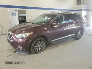 2014 Infiniti QX60 with VIN 5N1AL0MM2EC529623, listed as a Copart auction lot 49823425 with 81,327 mi miles and Salvage Title. Bid and sale history available at DreamBid. Image 1.