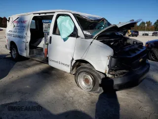2017 Chevrolet Express Cargo Van with VIN 1GCZGHFG3H1135498, listed as a Copart auction lot 83782144 with 0 mi miles and Salvage Title. Bid and sale history available at carsss.com. Image 4.