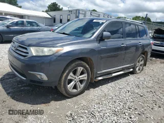 2012 Toyota Highlander Limited with VIN 5TDYK3EH4CS085701, listed as a Copart auction lot 59601255 with 211,687 mi miles and Salvage title. Bid and sale history available at DreamBid. Image 1.