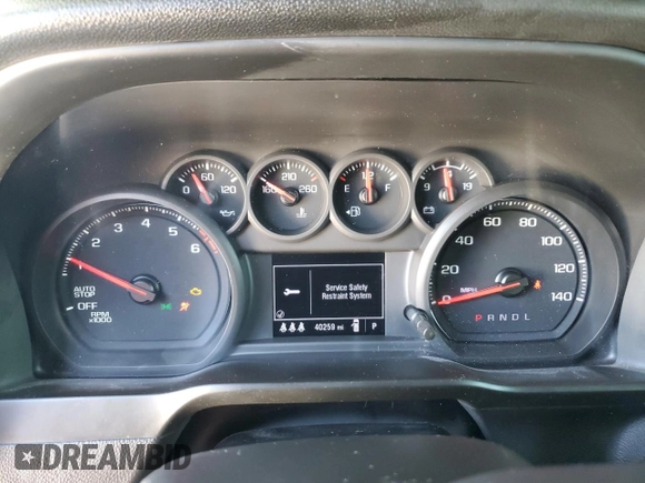 2024 Chevrolet Silverado 1500 Custom with VIN 1GCPABEK0RZ160714, listed as a Copart auction lot 47408245 with 40,259 mi miles and Salvage Title. Bid and sale history available at DreamBid. Image 9.