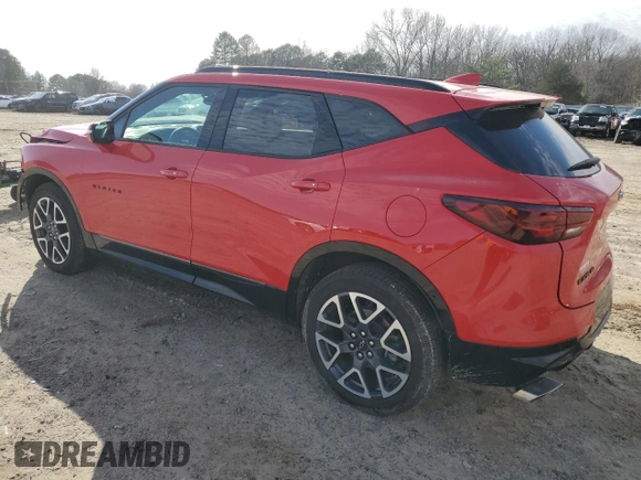 2024 Chevrolet Blazer RS z VIN 3GNKBKRS0RS152022, wystawiony jako Copart lot #46434405 z przebiegiem 11 863 mil mil oraz Szkody całkowita. Historia ofert i sprzedaży dostępna na DreamBid. Obrazek 2.
