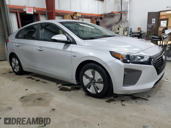 2019 Hyundai Ioniq Blue with VIN KMHC65LC3KU109770, listed as a Copart auction lot 51158015 with 46,006 mi miles and Salvage Title. Bid and sale history available at DreamBid. Image 4.