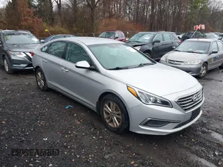 2017 Hyundai Sonata 2.4L with VIN 5NPE24AF0HH586420, listed as a IAAI auction lot 41138272 with 105,590 mi miles and . Bid and sale history available at carsss.com. Image 1.