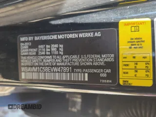 2014 BMW X1 sDrive28i z VIN WBAVM1C58EVW47891, wystawiony jako Copart lot #54916005 z przebiegiem 120 000 mil mil oraz Czysty tytuł • Clean title. Historia ofert i sprzedaży dostępna na DreamBid. Obrazek 10.