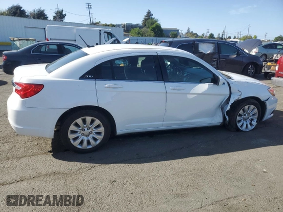 2013 Chrysler 200 LX with VIN 1C3CCBAB8DN686494, listed as a Copart auction lot 52388855 with 69,082 mi miles and Salvage Title. Bid and sale history available at carsss.com. Image 3.