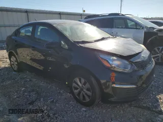 2017 Kia Rio LX with VIN KNADM4A3XH6063540, listed as a Copart auction lot 75802384 with 123,193 mi miles and Salvage Title. Bid and sale history available at carsss.com. Image 4.