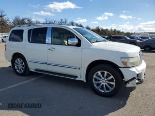 2009 Infiniti QX56 with VIN 5N3AA08C29N901728, listed as a Copart auction lot 45585905 with 107,649 mi miles and Salvage Title. Bid and sale history available at carsss.com. Image 4.
