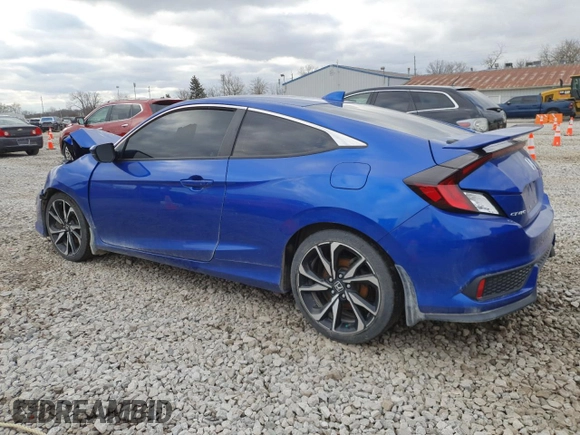 2017 Honda Civic Si with VIN 2HGFC3A5XHH753301, listed as a Copart auction lot 51125385 with 66,238 mi miles and Salvage Title. Bid and sale history available at DreamBid. Image 2.