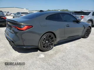 2023 BMW M4 Competition with VIN WBS33AZ03PCL59731, listed as a Copart auction lot 73657924 with 7,622 mi miles and Salvage Title. Bid and sale history available at carsss.com. Image 3.