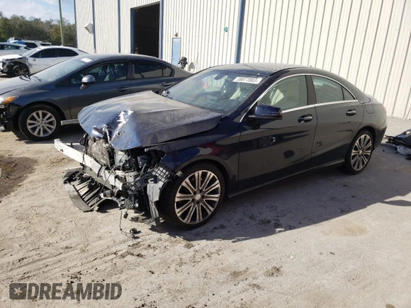2017 Mercedes-Benz CLA with VIN WDDSJ4EB3HN411064, listed as a Copart auction lot 38877083 with 60,843 mi miles. Bid and sale history available at carsss.com. Image 1.