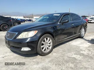 2008 Lexus LS 460 with VIN JTHBL46F285054514, listed as a Copart auction lot 61181505 with 180,457 mi miles and Salvage title. Bid and sale history available at DreamBid. Image 1.