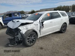 2018 Dodge Durango GT z VIN 1C4RDHDGXJC461093, wystawiony jako Copart lot #46160905 z przebiegiem Nie podano mil oraz Szkoda całkowita • Salvage title. Historia ofert i sprzedaży dostępna na DreamBid. Obrazek 1.