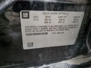 2010 Cadillac CTS Sedan with VIN 1G6DC5EG9A0126468, listed as a Copart auction lot 46049345 with 153,446 mi miles and Salvage Title. Bid and sale history available at carsss.com. Image 12.