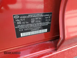 2018 Hyundai Sonata Limited with VIN 5NPE34AF2JH608341, listed as a Copart auction lot 50949365 with 52,815 mi miles and Salvage Title. Bid and sale history available at carsss.com. Image 12.