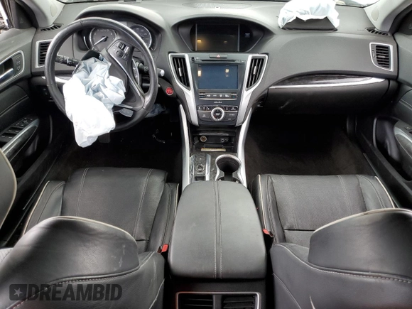 2018 Acura TLX Advance with VIN 19UUB3F70JA001115, listed as a Copart auction lot 46698185 with 71,444 mi miles and Salvage title. Bid and sale history available at DreamBid. Image 8.