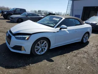 2021 Audi A5 Cabriolet Premium Plus z VIN WAUWAGF55MN004876, wystawiony jako Copart lot #48663674 z przebiegiem 53 297 mil mil oraz . Historia ofert i sprzedaży dostępna na DreamBid. Obrazek 1.