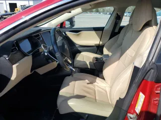 2017 Tesla Model S 100D with VIN 5YJSA1E25HF198612, listed as a Copart auction lot 50604795 with 78,129 mi miles and Salvage Title. Bid and sale history available at carsss.com. Image 7.