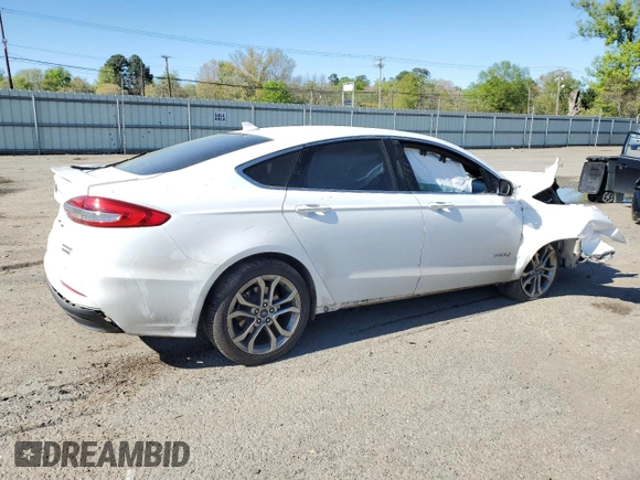 2019 Ford Fusion Hybrid Titanium with VIN 3FA6P0RU0KR120000, listed as a Copart auction lot 44743853 with 105,435 mi miles. Bid and sale history available at carsss.com. Image 3.