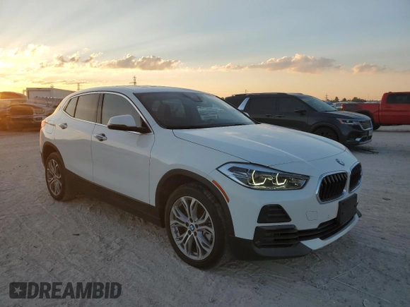 2022 BMW X2 sDrive28i with VIN WBXYH9C03N5U10638, listed as a Copart auction lot 74921814 with 46,252 mi miles and Salvage Title. Bid and sale history available at carsss.com. Image 4.