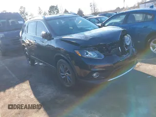 2016 Nissan Rogue SV with VIN 5N1AT2MT5GC798723, listed as a IAAI auction lot 41357523 with 148,886 mi miles. Bid and sale history available at carsss.com. Image 1.
