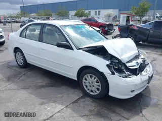 2005 Honda Civic Sdn LX SSRS with VIN 2HGES16635H541419, listed as a IAAI auction lot 41932909 with 73,502 mi miles. Bid and sale history available at carsss.com. Image 1.