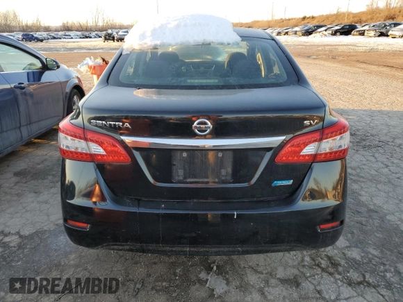 2014 Nissan Sentra S with VIN 3N1AB7AP7EY215572, listed as a Copart auction lot 48813075 with 131,134 mi miles and Non Repairable. Bid and sale history available at DreamBid. Image 6.