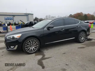 2014 Kia Cadenza Premium with VIN KNALN4D70E5125066, listed as a Copart auction lot 84671834 with 110,216 mi miles and Salvage Title. Bid and sale history available at carsss.com. Image 1.