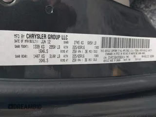 2011 Dodge Grand Caravan Crew with VIN 2D4RN5DG2BR706668, listed as a IAAI auction lot 39440091 with 191,666 mi miles and . Bid and sale history available at DreamBid. Image 12.
