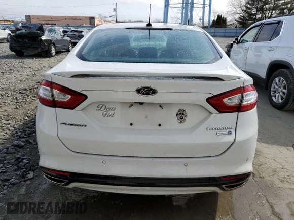2015 Ford Fusion Titanium with VIN 3FA6P0D95FR164809, listed as a Copart auction lot 48552925 with 110,972 mi miles and Salvage Title. Bid and sale history available at carsss.com. Image 6.