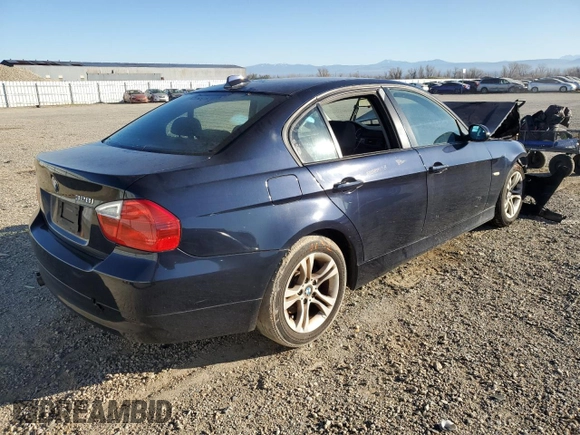 2008 BMW 3 Series 328i with VIN WBAVA37578NL54356, listed as a Copart auction lot 42912145 with 153,166 mi miles and Salvage Title. Bid and sale history available at DreamBid. Image 3.