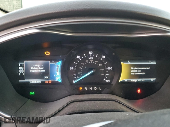 2019 Ford Fusion SE with VIN 3FA6P0LU9KR242136, listed as a Copart auction lot 85002604 with 108,653 mi miles and Salvage Title. Bid and sale history available at DreamBid. Image 9.