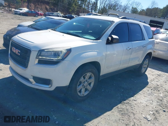 2015 GMC Acadia SLE with VIN 1GKKRPKDXFJ121438, listed as a IAAI auction lot 41587397 with 190,619 mi miles. Bid and sale history available at carsss.com. Image 2.