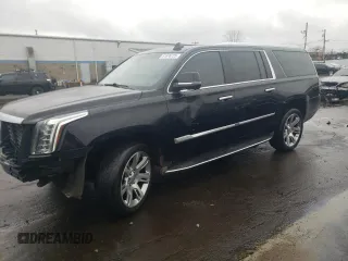 2016 Cadillac Escalade ESV Luxury Collection z VIN 1GYS4HKJ8GR394770, wystawiony jako Copart lot #51676725 z przebiegiem 130 314 mil mil oraz Szkoda całkowita • Salvage title. Historia ofert i sprzedaży dostępna na DreamBid. Obrazek 1.